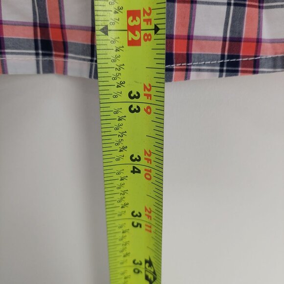 Cinch Men's Plaid Button-Up Short Sleeve Shirt Red/White/Black Size M Rodeo Core - Picture 7 of 7